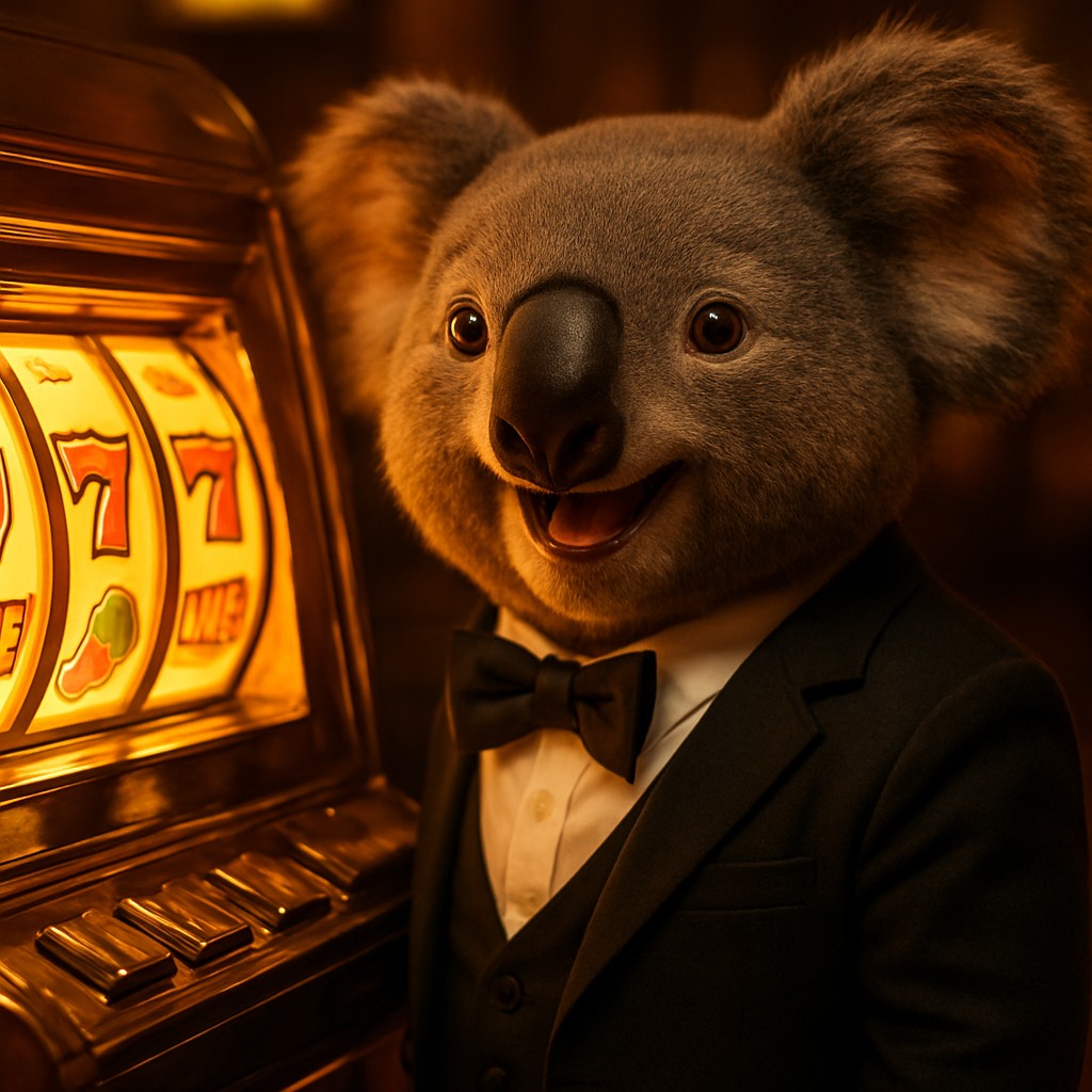 gk22-এর গ্ল্যামারাস গেমিং প্ল্যাটফর্মের পরিবেশে আর্কেড মেশিনটির পাশে হাসিখুশি চরিত্র